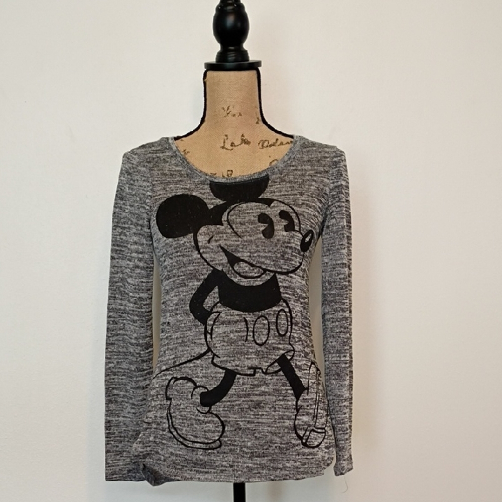 Disney Gray Mickey Mouse Sweater